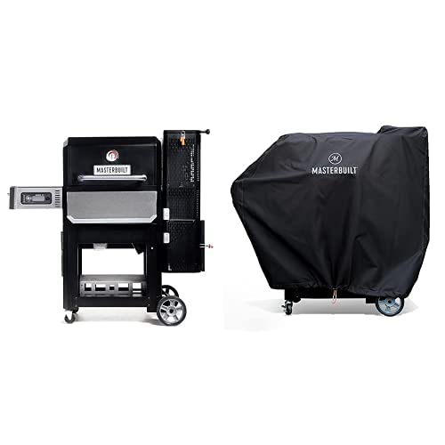 Masterbuilt Gravity Series 800 Digital Charcoal Griddle Grill Combo + Cover Bundle