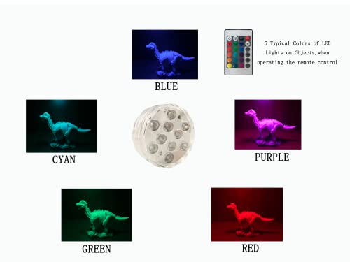 Rgb Color Changing Submersible Led Lights With Remote Control Battery Operated For Vases Pond Pool Party(Pack Of 4) #TOP6