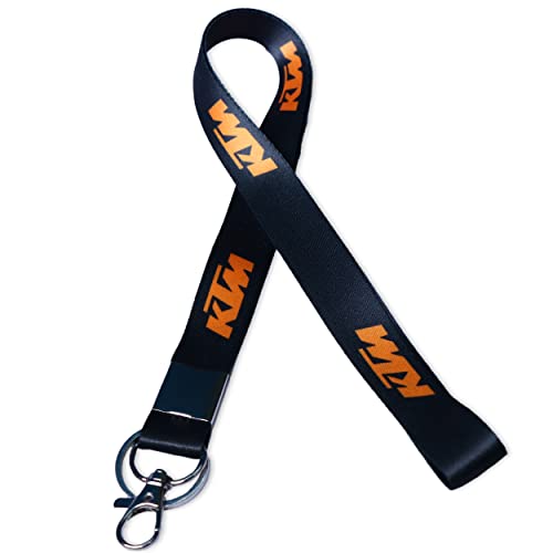 Image of AutokraftZ KTM Keychain Pack of 2 Bike Fashion Premium of Key Chain Ready to Race Rc KTM Bike KTM Duke Keychain for Bike Lovers Fabric Id Tag Hook Locking Design Lanyard Stylish Sports Type Keychains