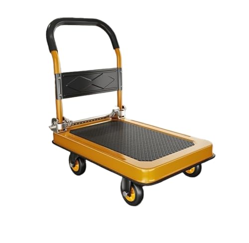 Carretilla de plataforma de acero resistente para carga pesada miniatura 1
