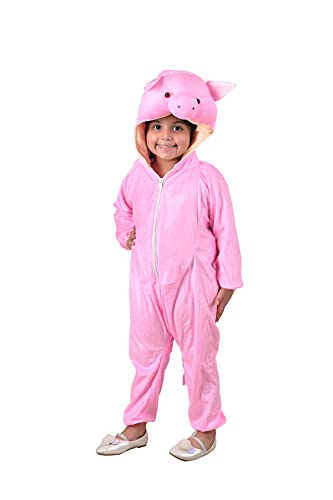 Image of BookMyCostume Pig Sooar Animal Kids Fancy Dress Costume 7-8 years