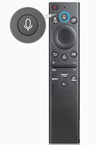Mando a Distancia con Voz para Samsung Smart TV, Reemplazo BN59-01385A BN59-01266A | Compatible con Crystal UHD, 4K, QLED, OLED, The Frame y Neo QLED