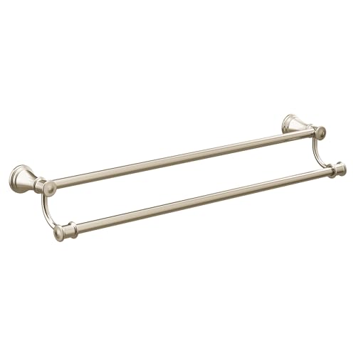 Moen YB6418NL Belfield 24-Inch Bathroom Double Towel Bar, Polished Nickel