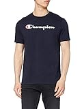 Kurze Ärmel Champion Herren - Classic Logo T-shirt - Blau, S