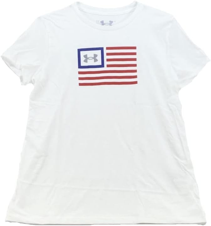 Under Armour Womens Freedom MFO Flag T White T-Shirt