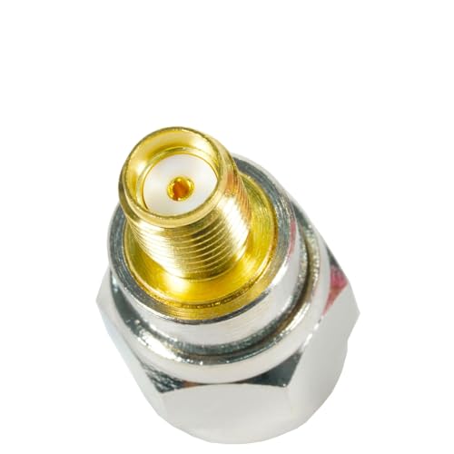 Fohevers 2 Pcs SMA Female to F Type Male Coaxial Connector RG6 Satellite Adapter for Satellite TV LNB Ham Radio - Image 4