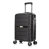 Maletas de Cabina de Polipropileno 52x33x20cm Maletas de Viaje pequeña Trolley de Mano para 15kg de Polipropileno con Garantía de 2 años para Ryanair, vueling.