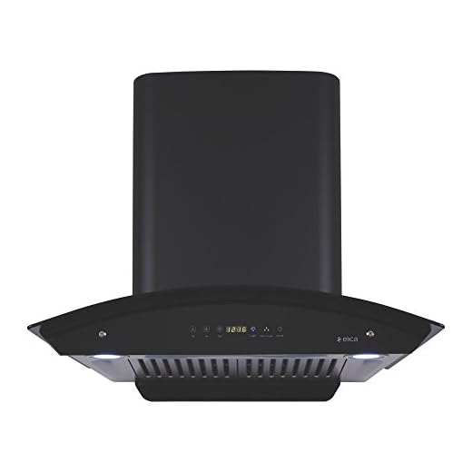 Elica 60 cm 1200 m3/hr Auto Clean Chimney with Free Installation Kit (WD HAC TOUCH BF 60, 2 Baffle Filters, Touch Control, Black)