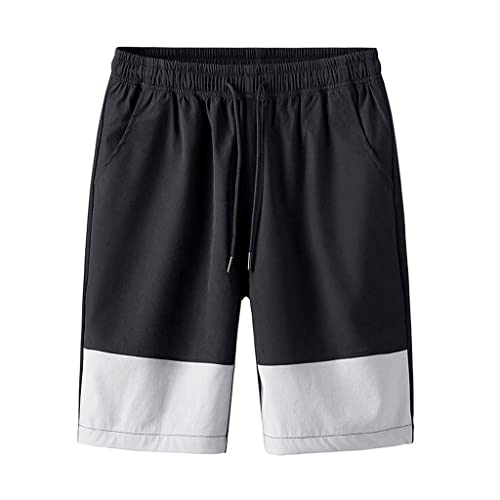 Short homme décontracté RLKHXBS en coton avec taille élastique pour l'été