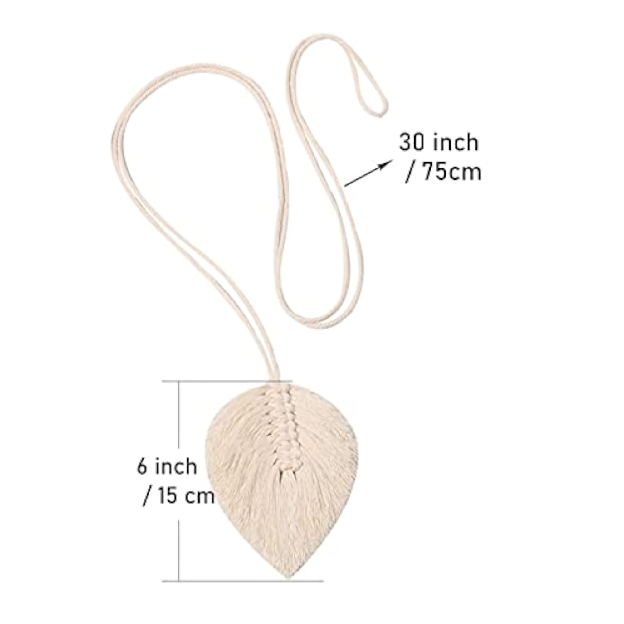 Curtain Holdback Tassels for Light Curtains, 2 Pieces