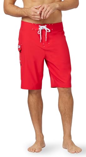 Maui Rippers Men's Lifeguard Uniform Swim Trunks Stretch Shorts 21" Outseam3