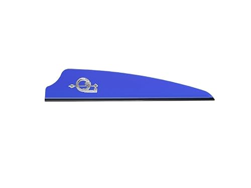 Q2i Fusion X-II | 2.5" | 100pk | Blue High-Performance Arrow Fletching Vanes with Tri-Fusion Adhesion Technology for Target Archery