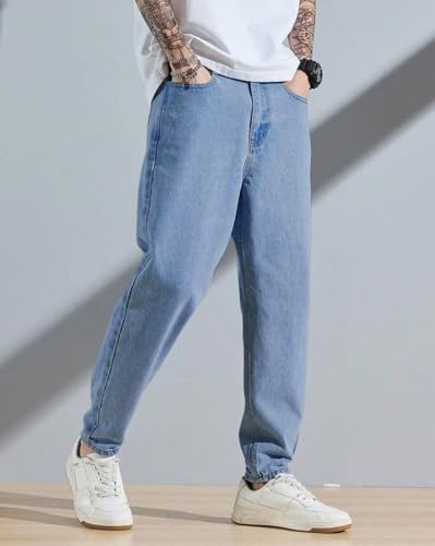 Image of Vogaan Men's Denim Jeans || Tapered Fit Denim Jeans for Men