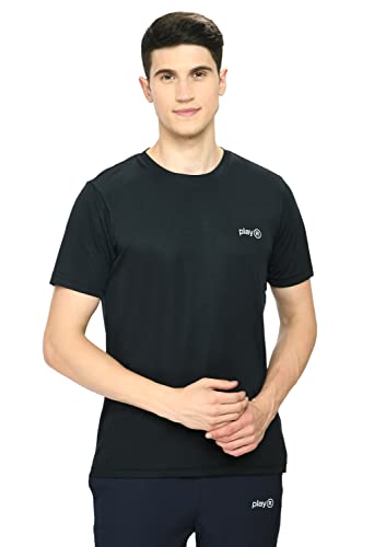 Image of playR Men Adult Core Run Tee - Activewear DRIVENT Lightweight Breathable T-Shirt for Men, Sports Tee for Gym, Running, Workout, Training, Fitness & Casual Everyday Wear Comfort - All-Season