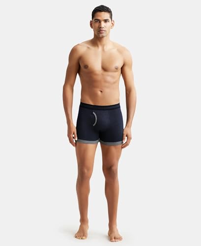 Image of Jockey 1017 Men's Super Combed Cotton Rib Solid Boxer Brief with Stay Fresh Properties