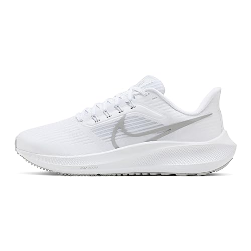 Nike Nike Women's Air Zoom Pegasus 39Sneaker, White Metallic Silver Pure Platinum, 7.5 US