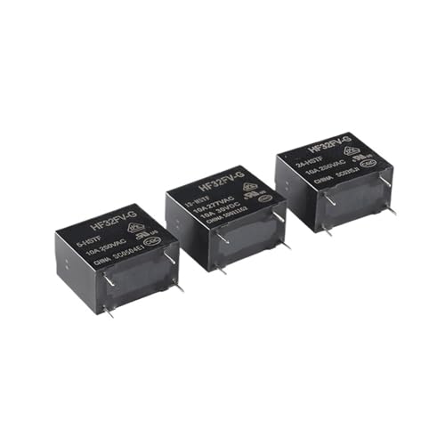 Relé HF32FV-G 12VDC interruptor electromagnético 10A 250VAC de 4 pines NO