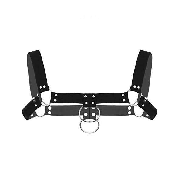 YiZYiF Herren Brust Harness Schulter Brustgurt Riemenbody Männer Körper Gürtel Nylon Brustkorb Fetisch Rollenspiel… – Bild 9