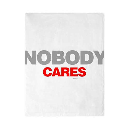 CafePress Nobody Cares Twin Duvet Cover, Printed Comforter Cover, Unique Bedding,