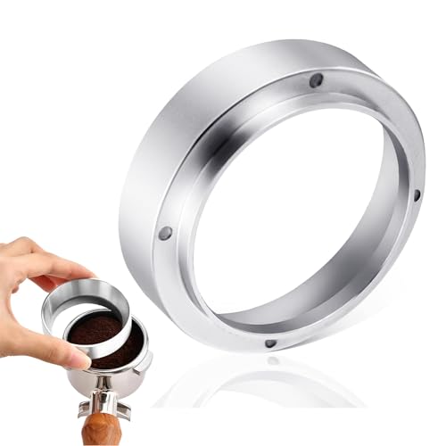 HEITAOZHUANYING Anello Dosatore per caffè da 51 mm, Imbuto Espresso Caffè,anello dosatore per caffè in acciaio inox, con potenti magnetici, Accessorio per caffettiera, Ristorante occidentale