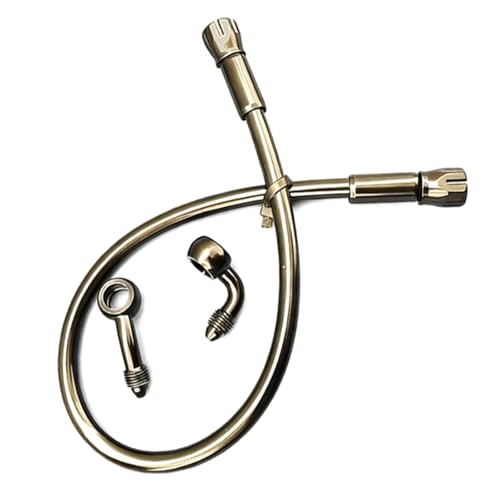 Tuyau de frein tressé noir AN3 flexible hydraulique moto embrayage 28 90