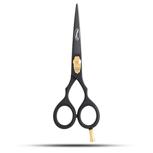 Razor Edge Hair Cutting Scissors - Stainless Steel Sharp Blades Barber Scissors, Black, 5 inch - Image 4
