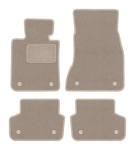Tapis de voiture anti-saleté en velours beige pour sols de BMW 5 G31 Touring