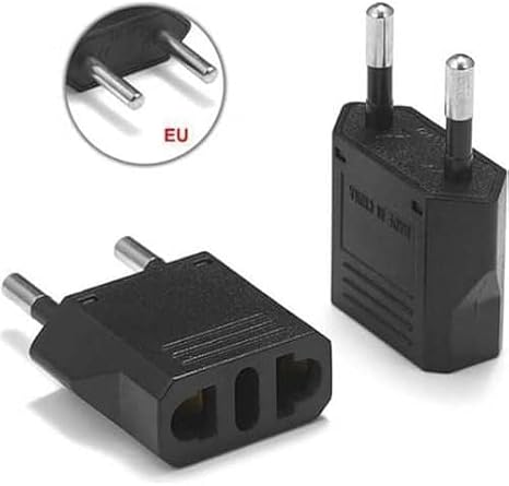 Kyrotech American Plug Converter, Type C Socket Converter, Travel Adapter, US British Plug European/Turkey 220V Socket Converter, 6A 1600W Max Power, A Quality Tight Pass