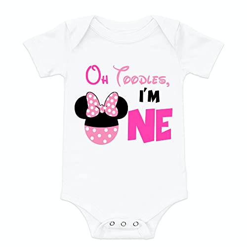 I'm Toodles Minnie birthday Bodysuit 1st Birthday Girl Outfit Romper Minnie Birthday Outfit Baby Girl First Birthday Outfit Minnie Shirts for Girls Birthday Girl Outfit (18 month)