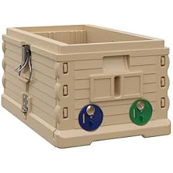 Apimaye Insulated 7 Frame NUC Assembled Deep Super Langstroth Sized Super for Bee Hives and Assembled (NO Frame) (Tan)