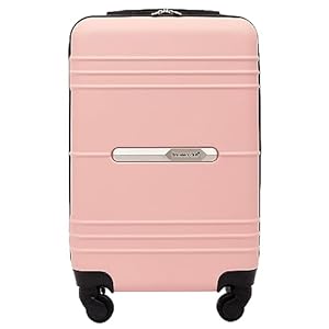 Travelers Club Richmond Spinner Luggage, Rose Gold, Carry-On 20-Inch