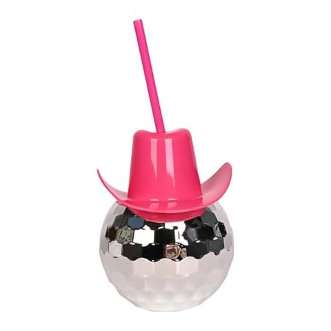 MEISH Reusable Pink Disco Ball Cups Cover
