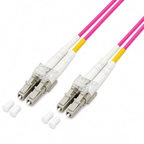 Techly Professional 305779 Câble fibre optique multimode OM4 LC/LC 50/125 20 m Fuchsia