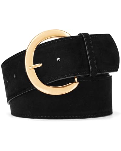 Image of maikun Wide Belts for Women, Suede Belt Women, Thick Chunky Waistband