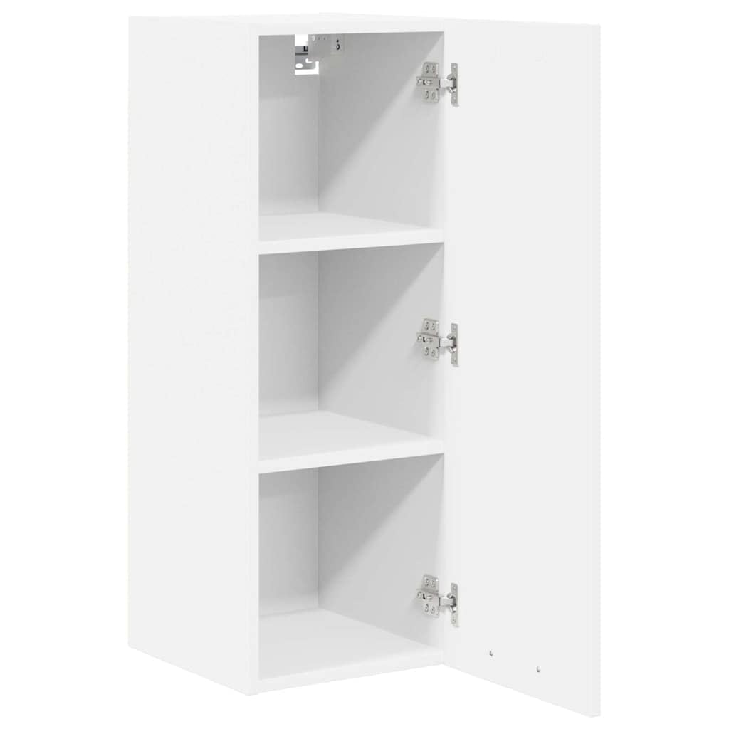 Hängeschrank mit Stauraum Weiß 30 x 31 x 80 cm Holzwerkstoff für Küche, Modernes Design, Vielseitiger Aufbewahrungsschrank, Für Küchenorganisation, Robust und langlebig