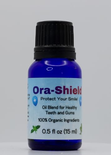 Ora-Shield Organic Tooth Oil for Gum Disease Relief and Gingivitis Help – Soothes Sore, Bleeding, or Receding Gums – Essential Oils for Teeth & Mouth – Oral Microbiome Support – Adults & Kids (1 Pack)