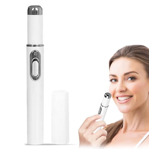 Tomedeks 1 Pieza Eliminación del Acné con luz Azul Plasma Pen, Multifuncional 5 Marchas,Aplicado a Pecas, Manchas Oscuras, Verrugas, Pigmentos de Cicatrices en los Brazos (Blanco)