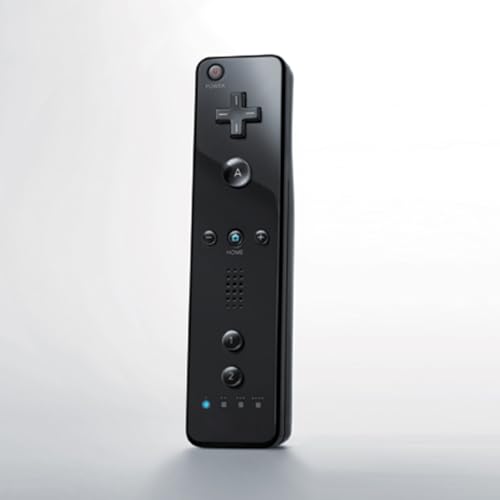 Image of TIANHOO Remote Controller for Wii & Wii U, with Silicone Case and Wrist Strap, 2 pack (Black)