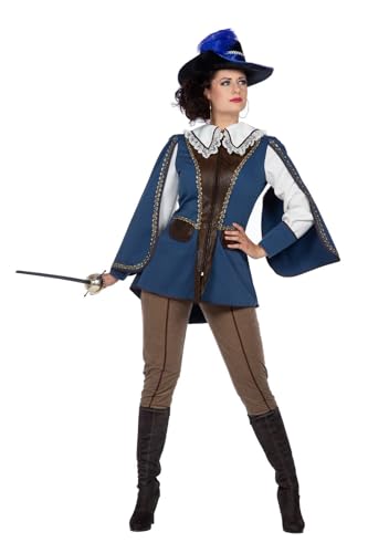 Costume de mousquetaire femme pour carnaval et soirée historique