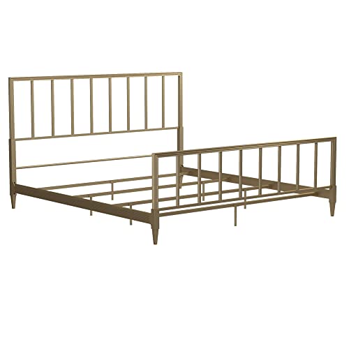 Cosmoliving By Cosmopolitan Blair Bed, Gold #TOP4