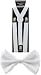 Nice Shades Combo Pack Suspenders & Bow Ties White