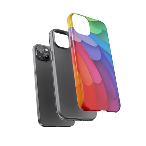 Coque arc-en-ciel iPhone 14 Plus multicolore idéale pour illuminer vos sorties - 3