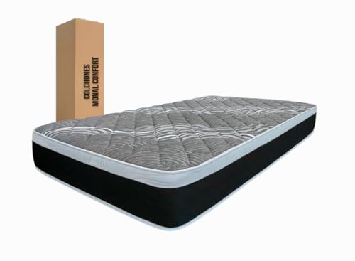 La Mejor Selección de Colchones A Meses Sin Intereses disponible en línea. 40 COLCHONES MONAL CONFORT Colchón Individual de 22 cm de Grosor, Empacado en Caja, Modelo Italia Sleep (Individual)