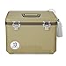 Engel 13qt Live Bait Cooler Box with 2nd Gen 2-Speed Aerator Pump - Portable Fishing Station & Minnow Bucket for Shrimp & Other Live Fish with Aerator - ENGLBC13-N-T in Tan