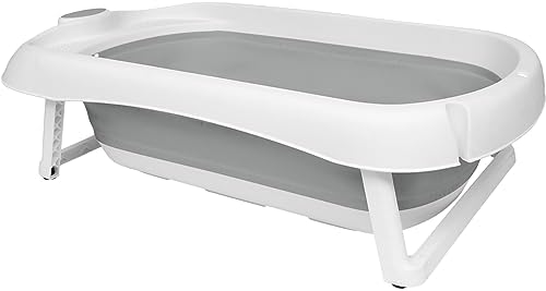 Buba Banheira Dobrável Silicone E Plástico Portátil (Cinza)