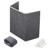 Schreibtisch Heizung Mit Decke, Faltbarer Infrarotheizung Mini 3 Heizstufen Leiser Und Platzsparender Fußwärmer Für Büro Und Zuhause,grey-General