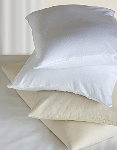 Image of Bucky Natural Bedding Collection, Bed Pillow Cover, 20x15, White