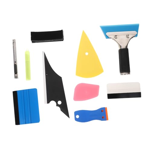Kit de teinte pour vitres de véhicule et fenêtres de voiture avec raclette en plastique