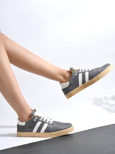 Image of Shoetopia Women's Casual Sneakers || Stylish Lace-Up Sports Shoes with Comfortable Sole || Lightweight Daily Footwear Walking & Running Shoes