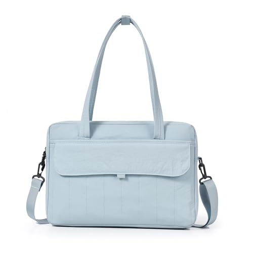 [ESHKZJEYK] PC�o�b�O ���f�B�[�X Large Briefcase Messenger Tote Bag for Business Office �m�[�g�p�\�R���P�[�X(Blue)